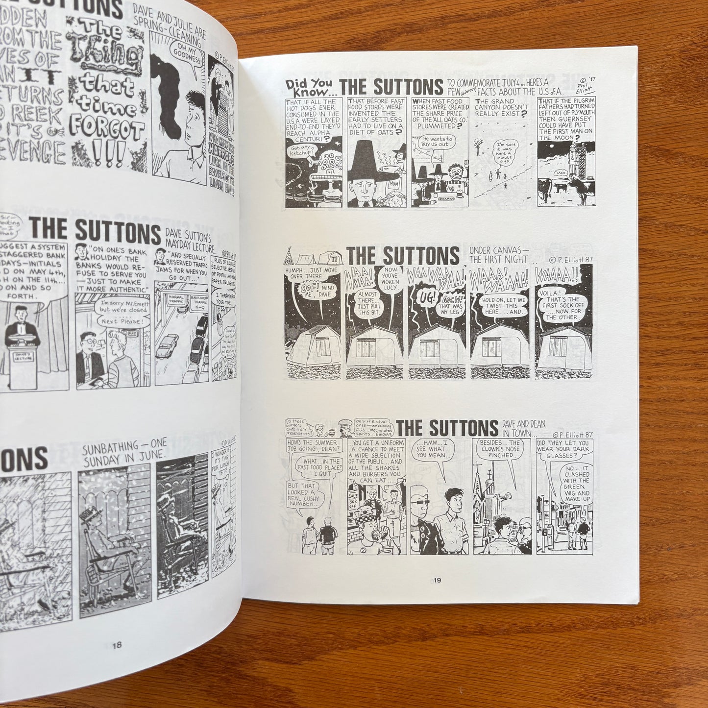 The Suttons: Three years in Maidstone - Collected comic strips by Phil Elliott