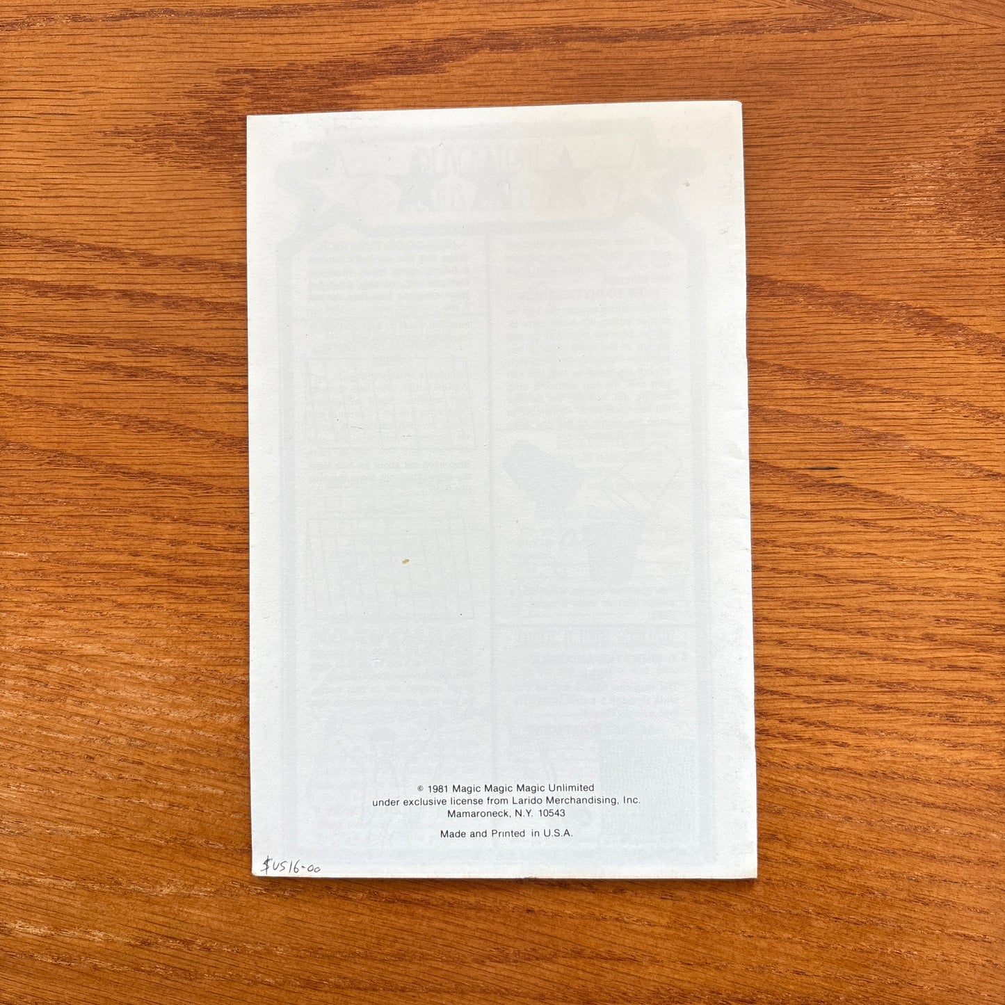 Instructions For Blackstone Instant Magic!