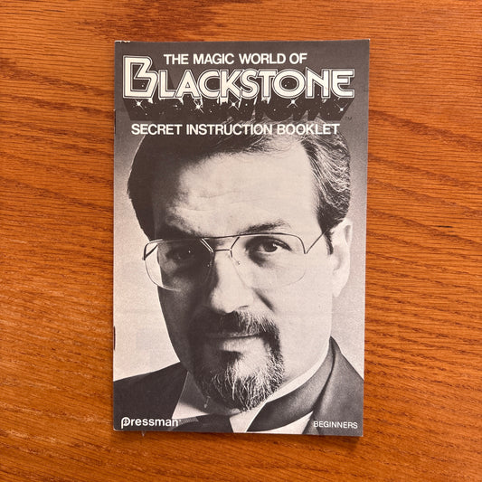 The Magic World Of Blackstone Secret Instruction Booklet