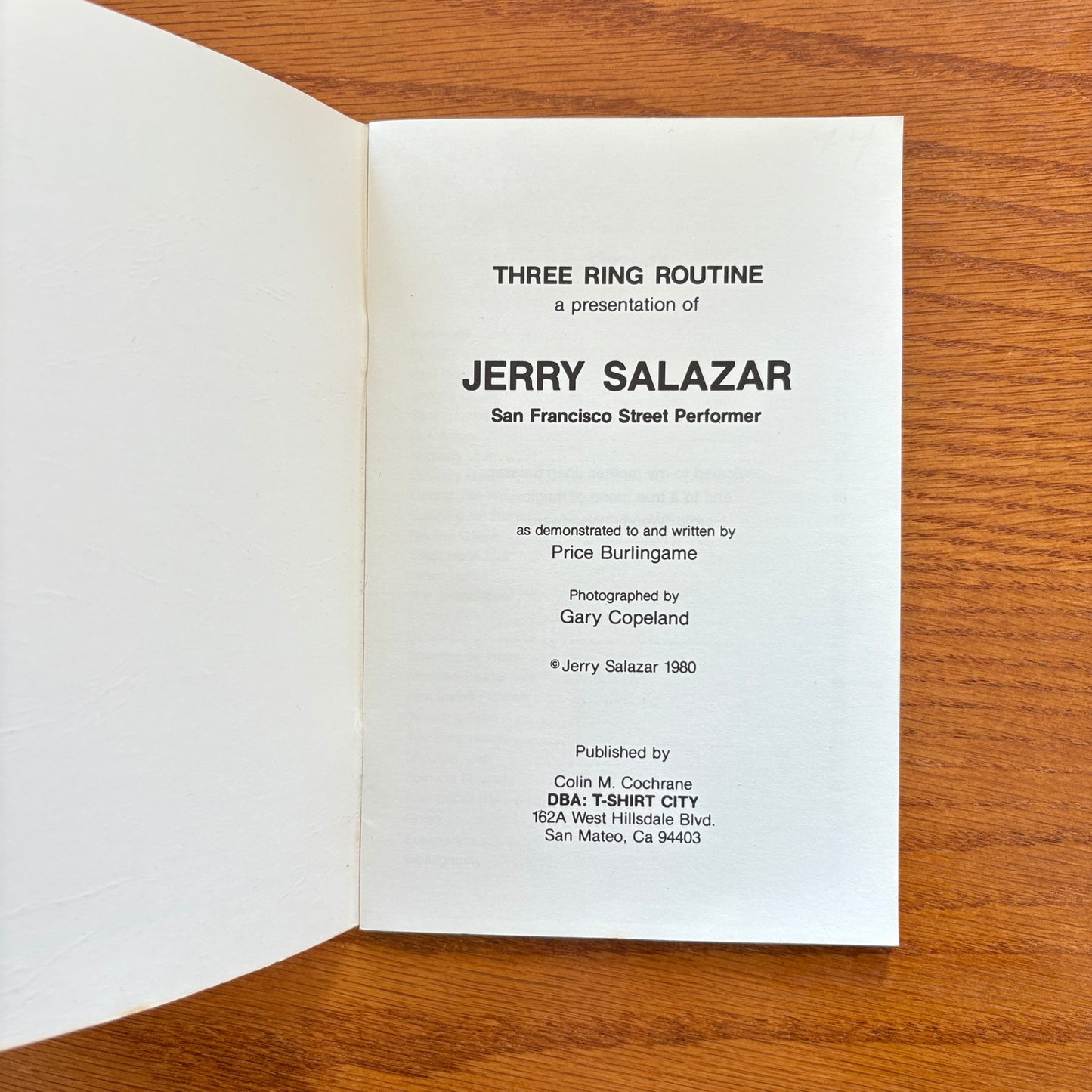 Jerry Salazar San Francisco Street Performer Three Ring Routine - Price Burlingame