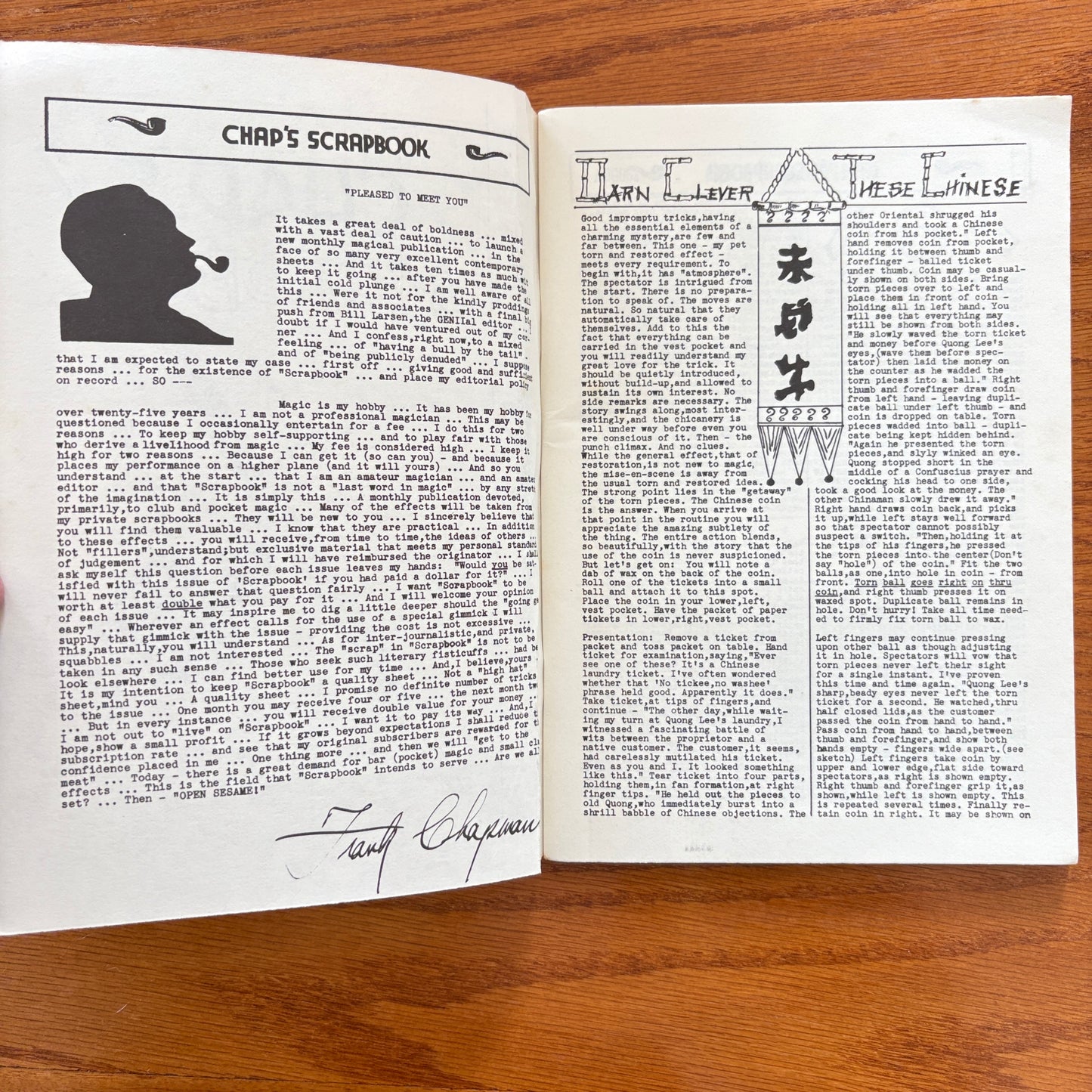 Chap's Scrapbook 1-24