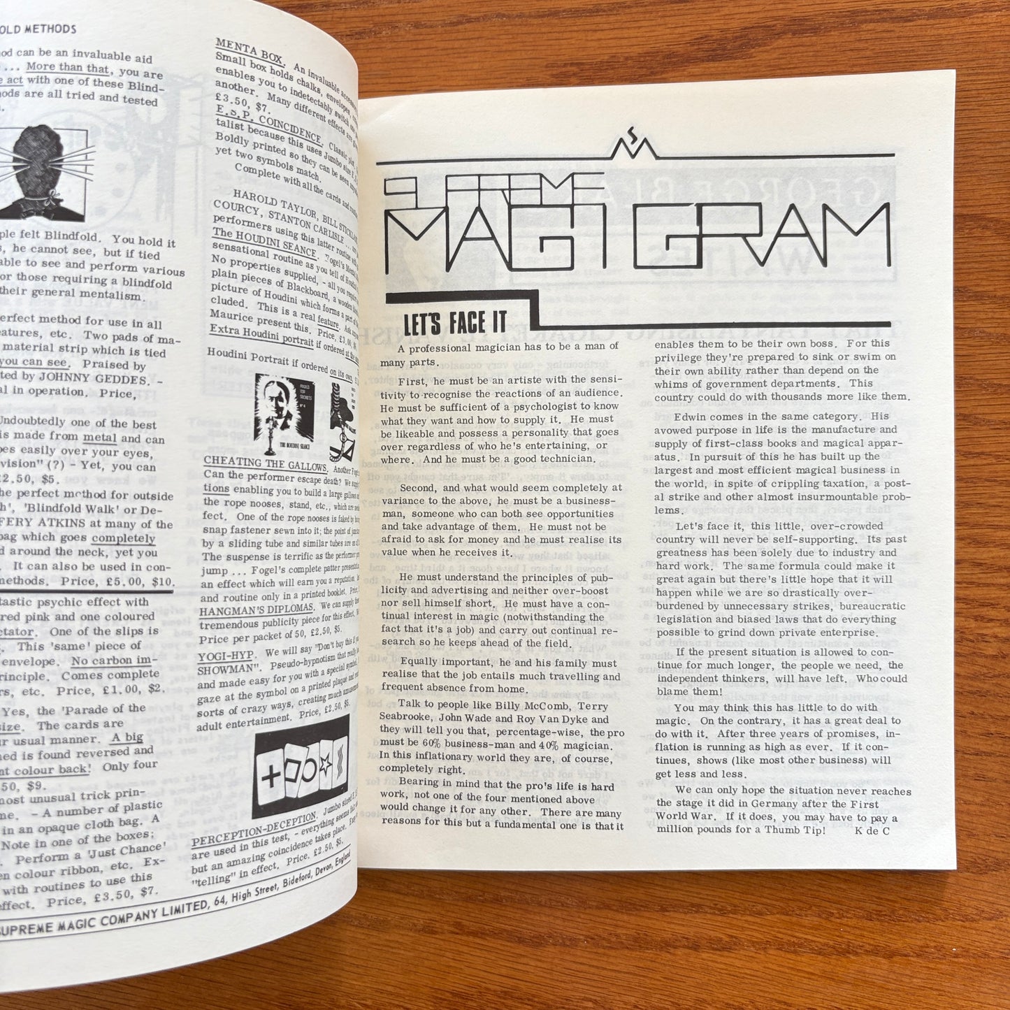 The Supreme Magazine Magigram: Dyeing The Silks - Volume 10 Number 7 March 1978