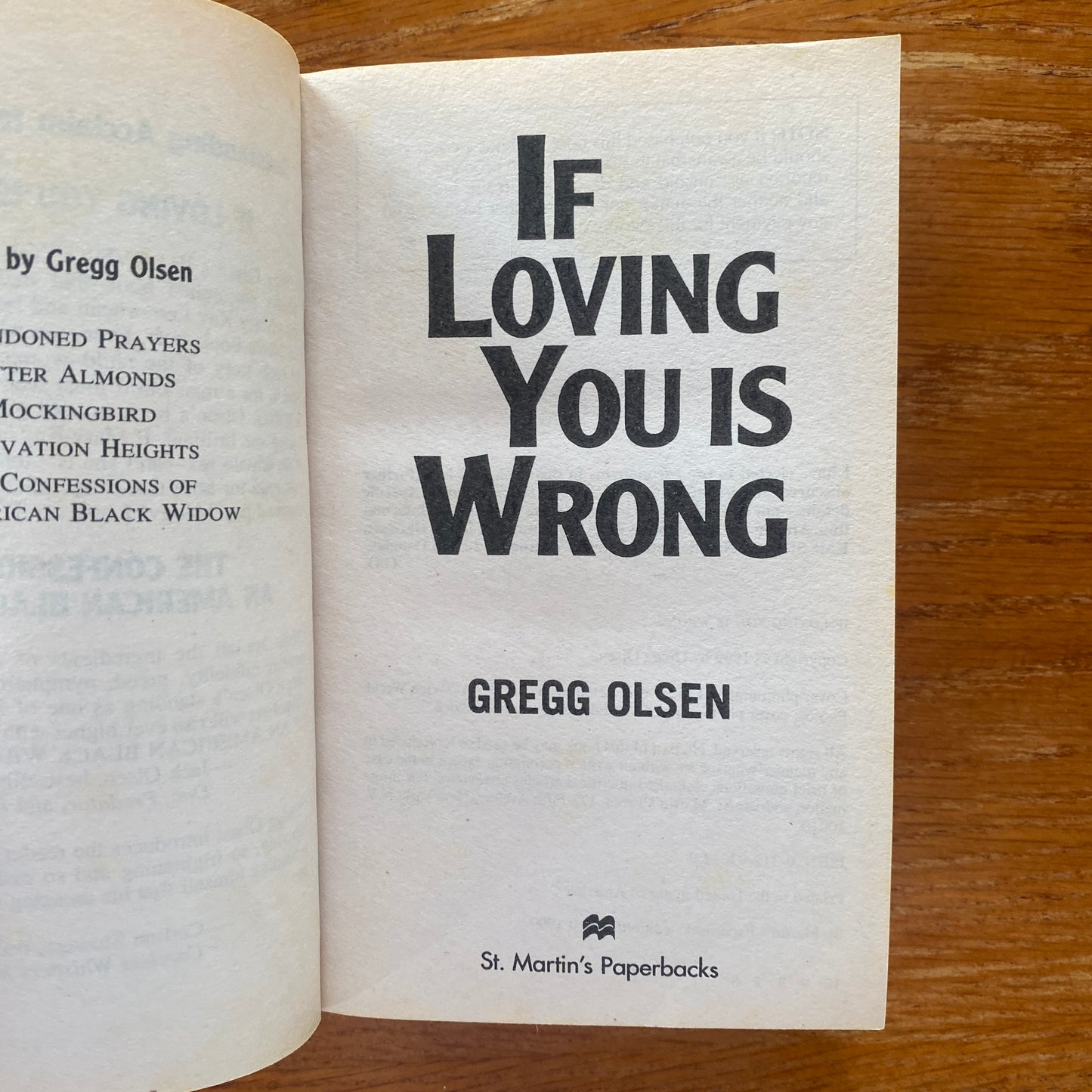 If Loving You Is Wrong - Gregg Olsen