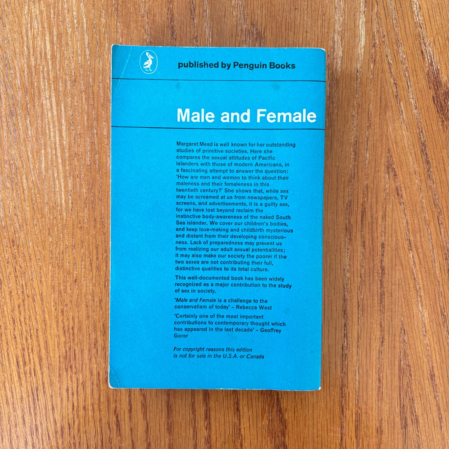 Man And Woman - Margaret Mead
