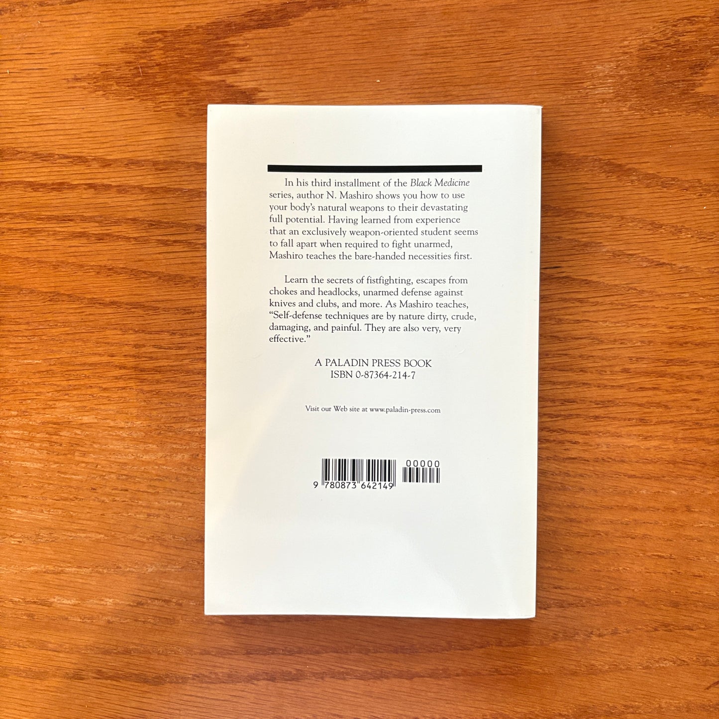Black Medicine – Volume III: Low Blows – N. Mashiro, PhD