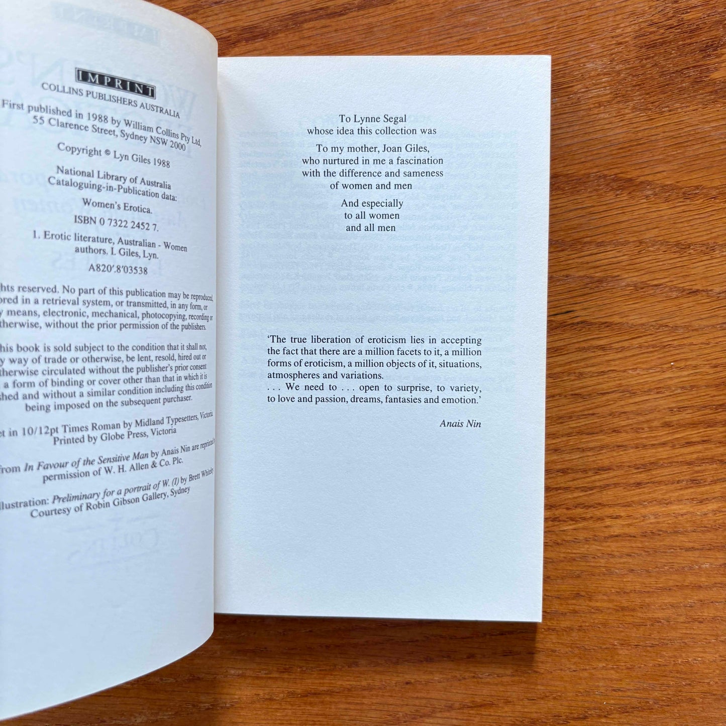 Women's Erotica: Erotica by Contemporary Australian Women - Lyn Giles