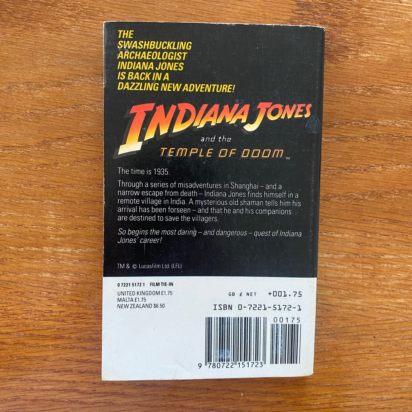 Indiana Jones And The Temple Of Doom - James Kahn