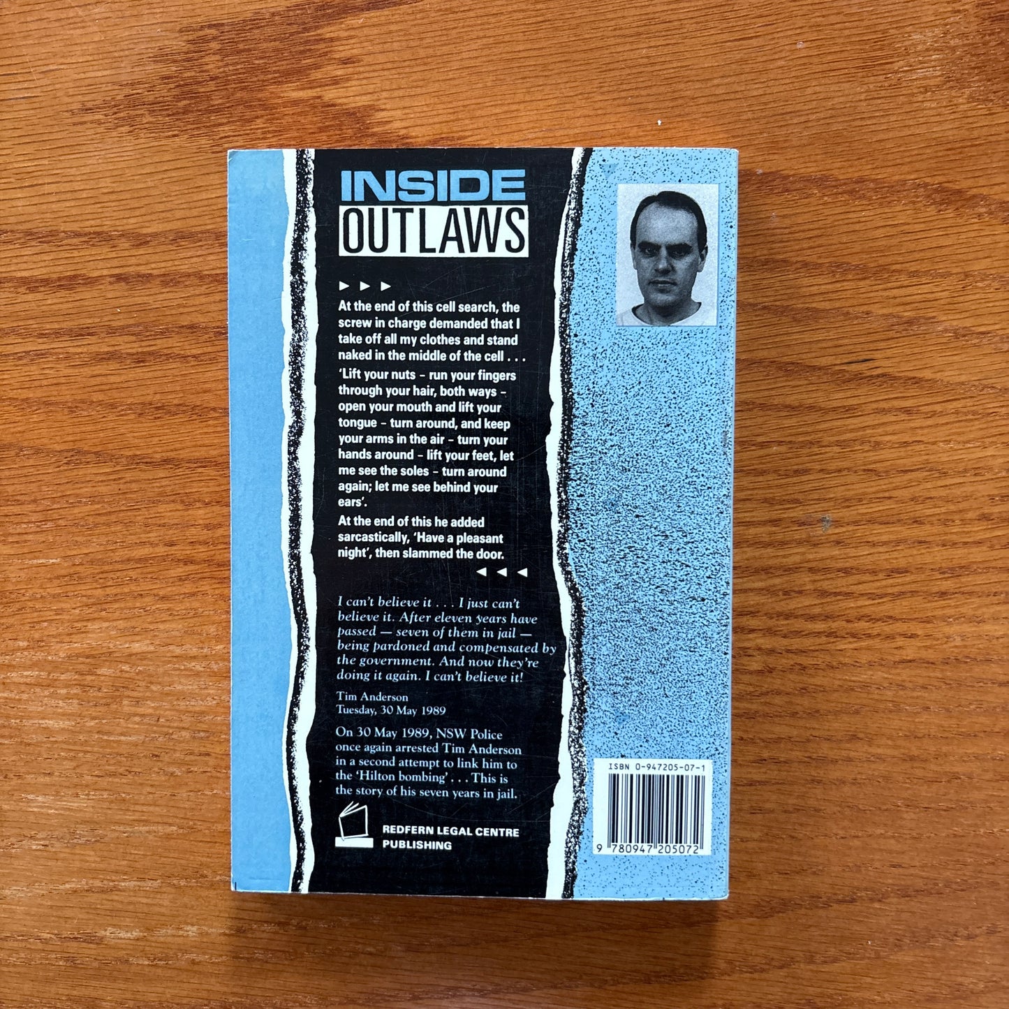 Inside Outlaws: A Prison Diary - Tim Anderson
