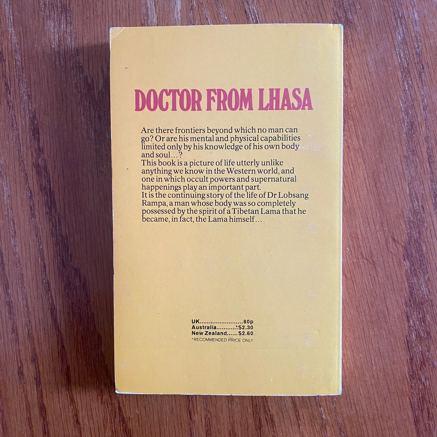 Doctor From Lhasa - Lobsang Rampla