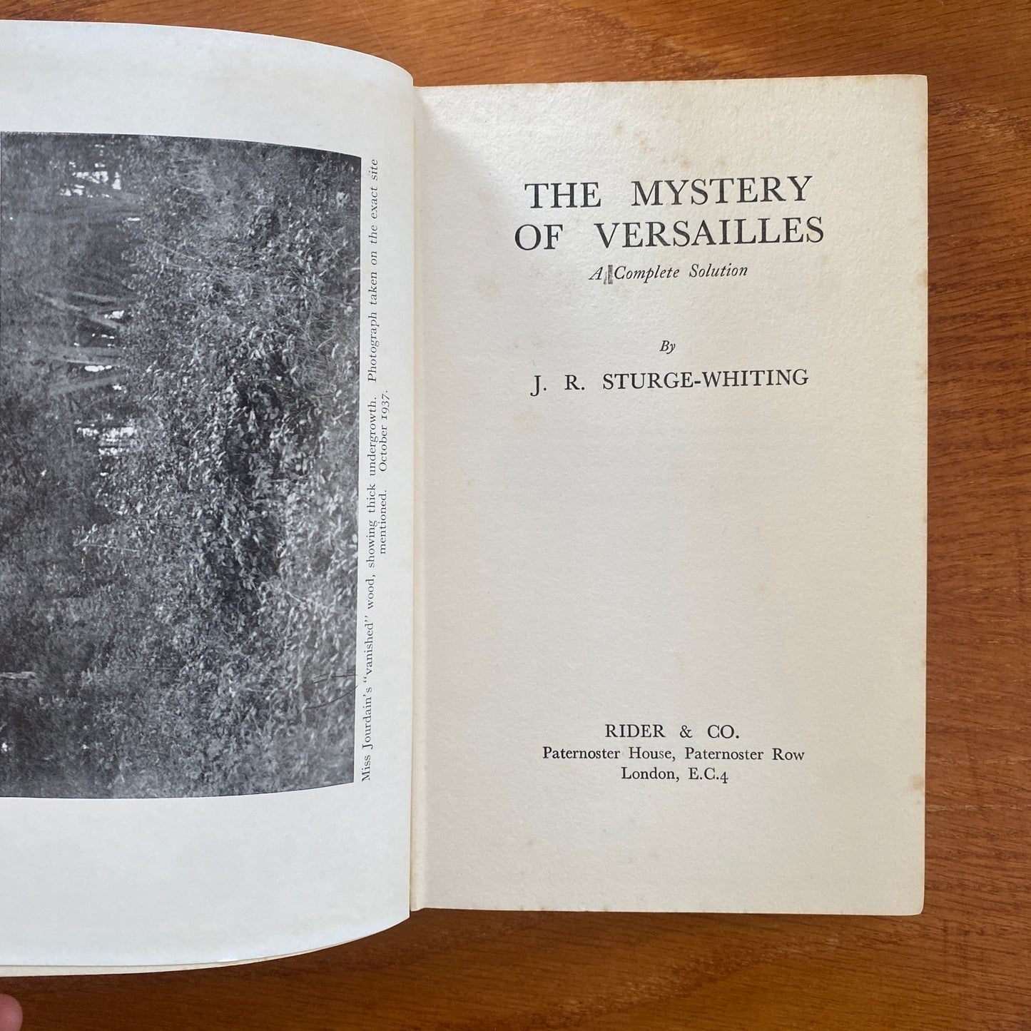 The Mystery of Versailles - J. R. Sturge-Whiting