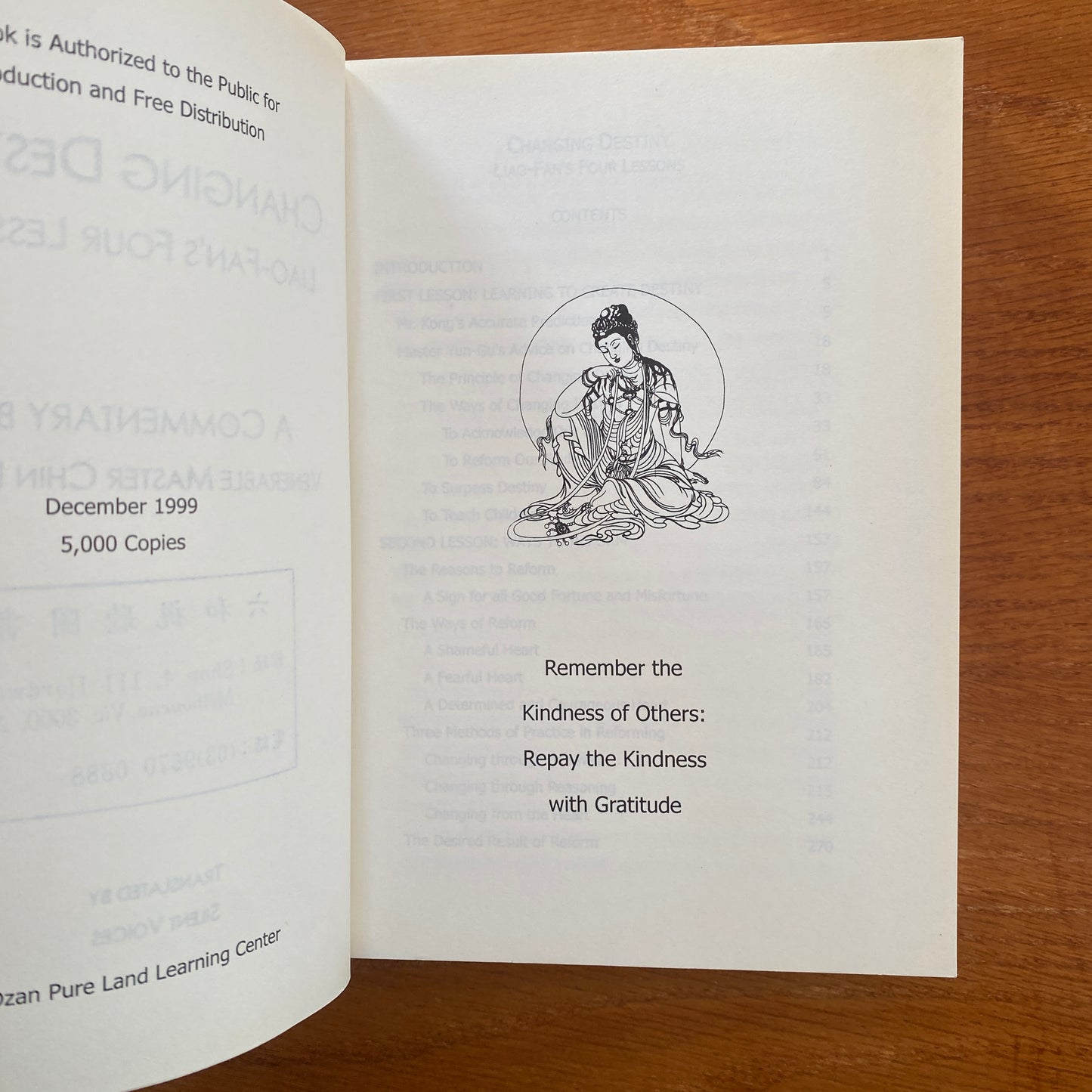 Changing Destiny: Liao-Fan's Four Lessons A Commentary - Venerable Master Chin Kung