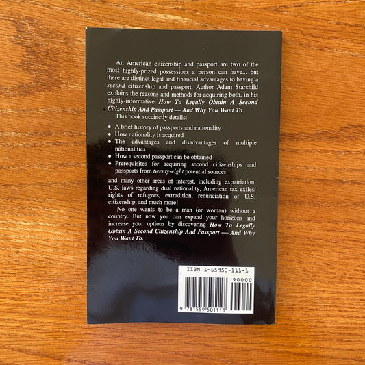How To Legally Obtain A Second Citizenship And Passport - And Why You Want To - Adam Starchild