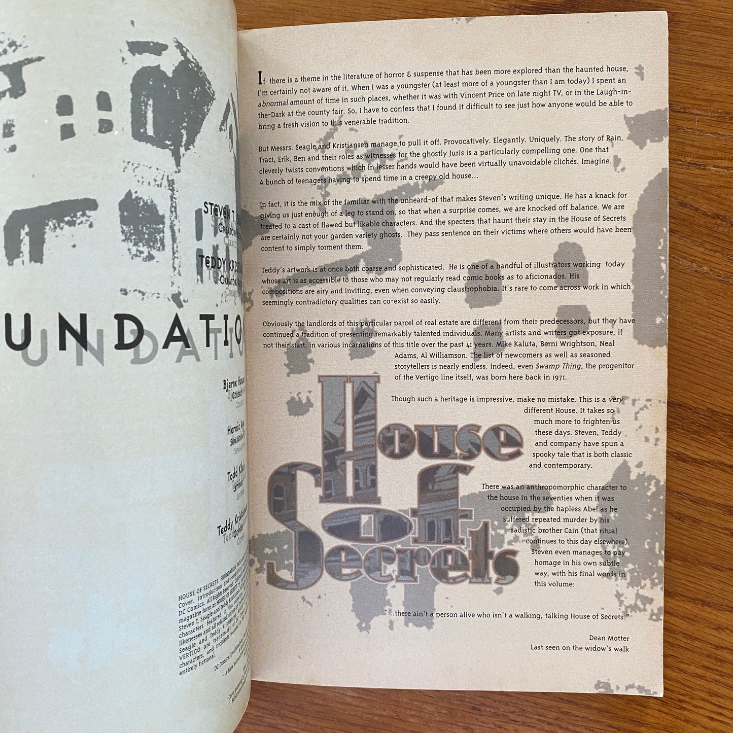 House Of Secrets: Foundation - Steven T. Seagle & Teddy Kristiansen