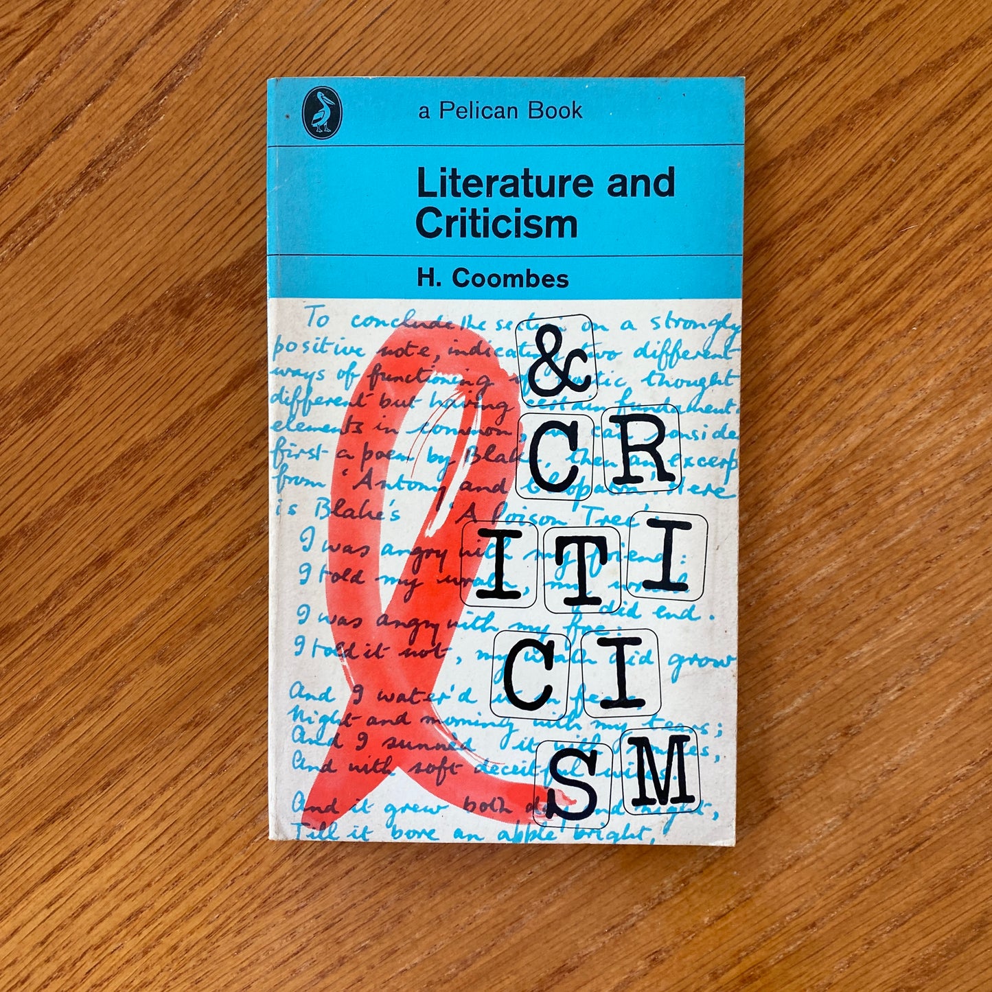 Literature and Criticism H. Coombes