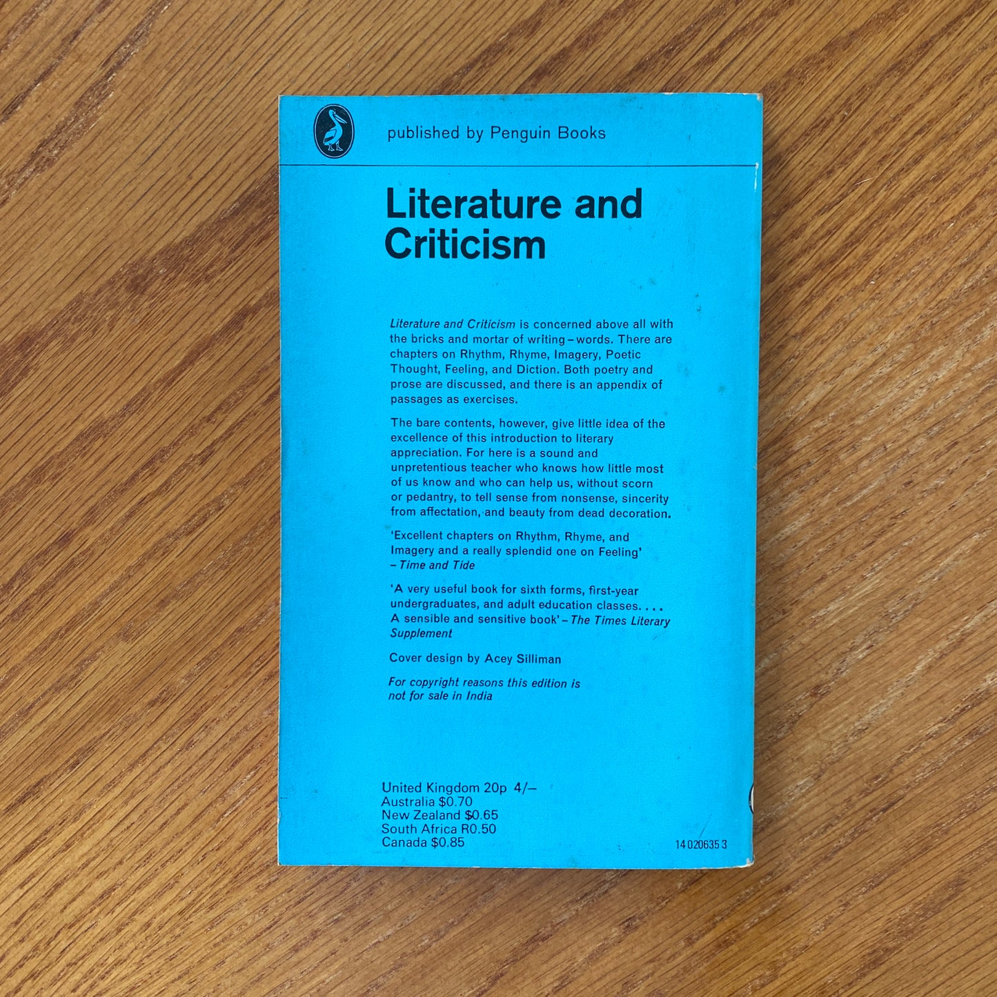 Literature and Criticism H. Coombes