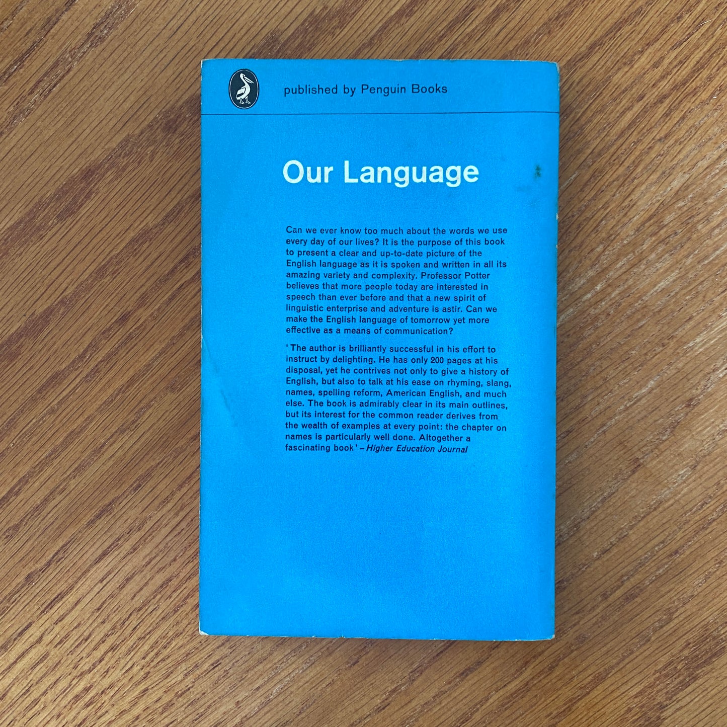 Our Language - Simeon Potter