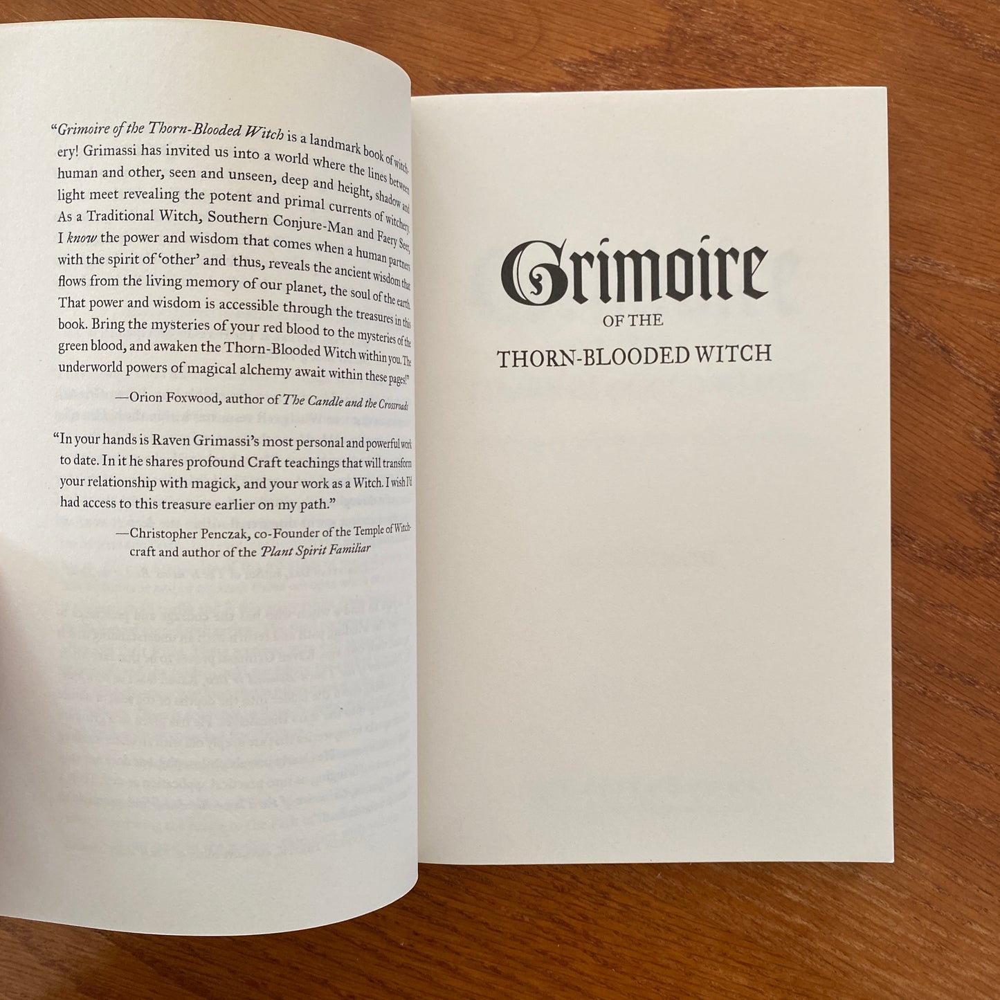 Grimoire of The Thorn-Blooded Witch - Raven Grimassi