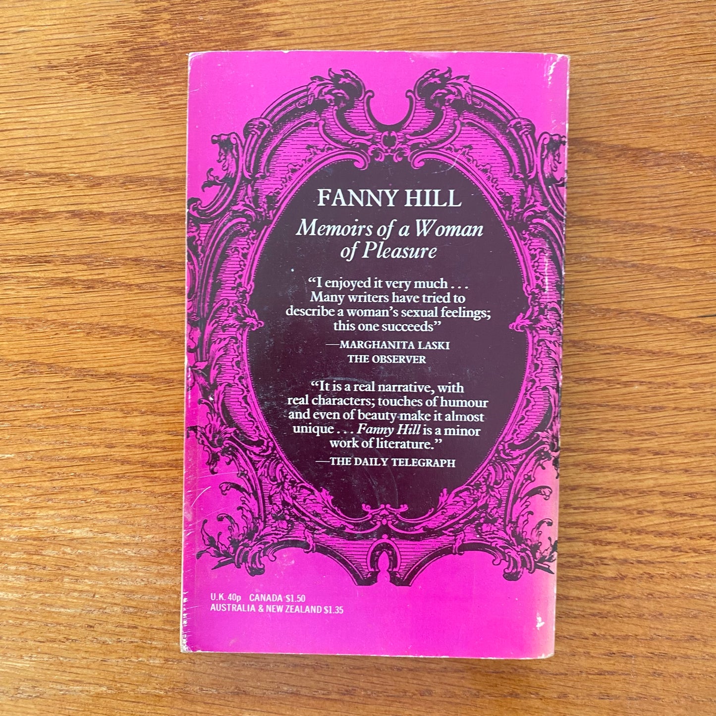 John Cleland's Memoirs of a Woman of Pleasure Fanny Hil unexpurgated