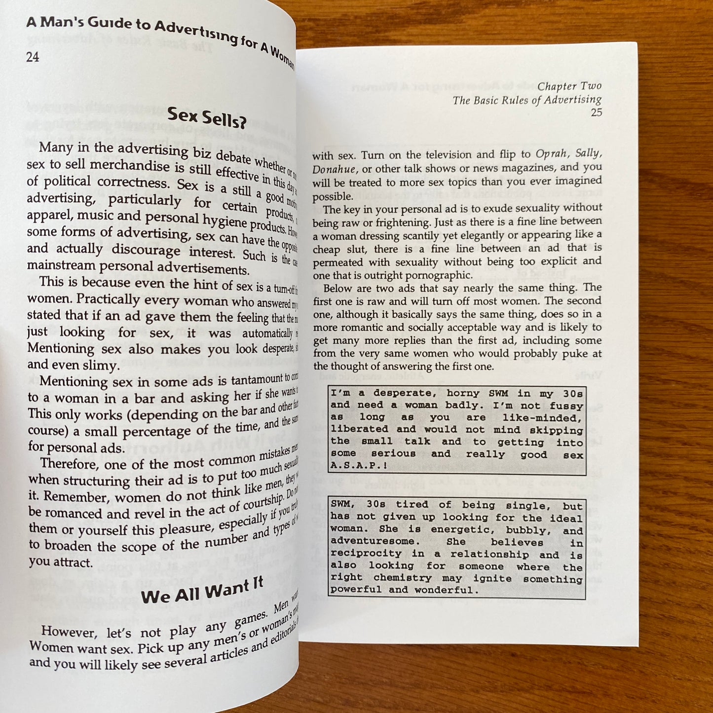 A Man's Guide to Advertising for a Woman:   How to Find the Woman of Your Dreams Using the "Personals" Section of Newspapers, Magazines, and the Internet - Sebastian Phillips