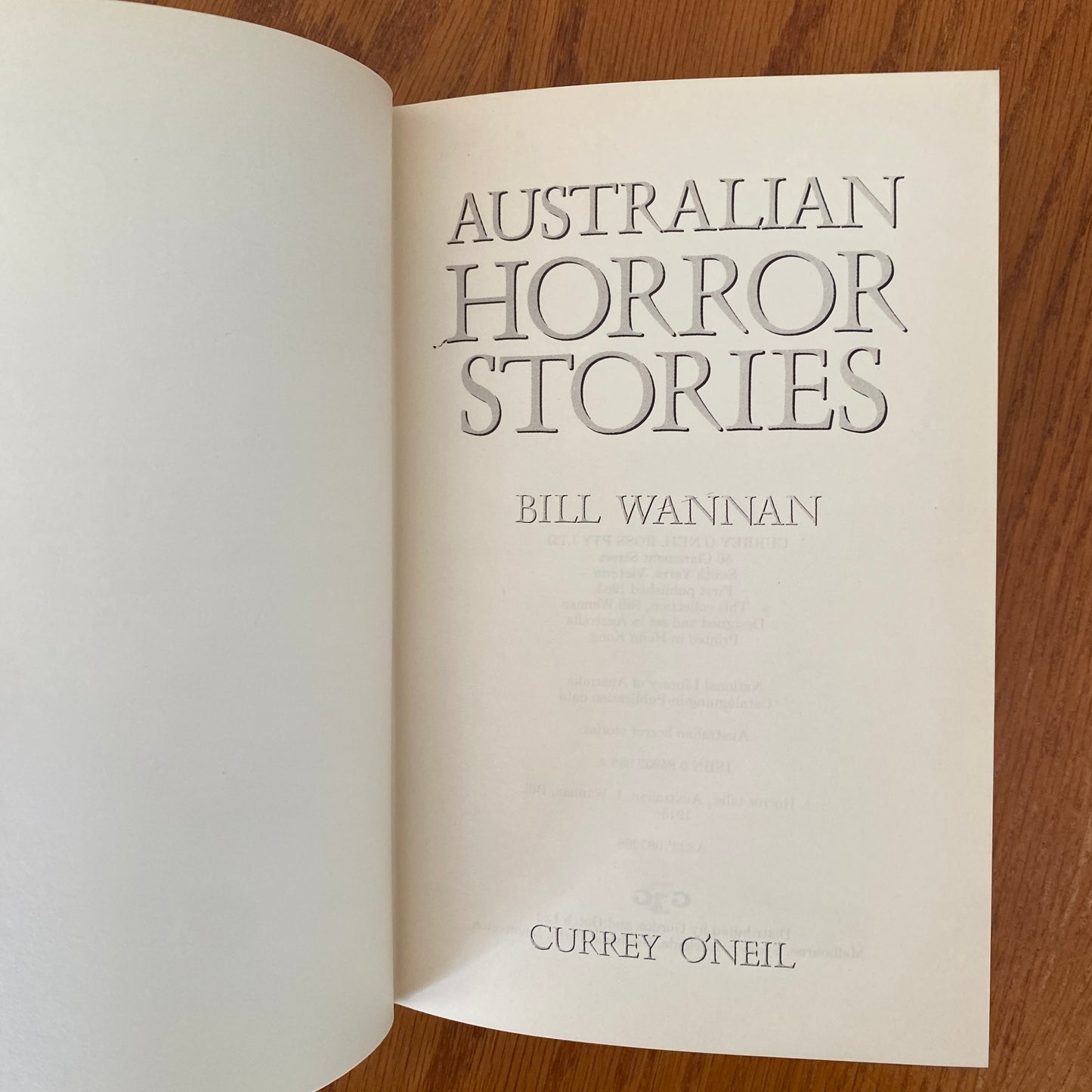 Australian Horror Stories - Bill Wannan