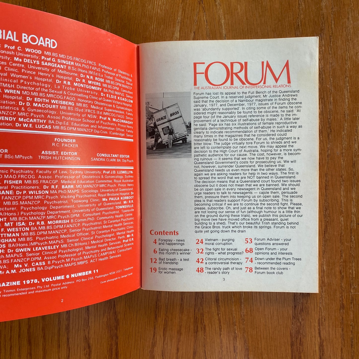 Forum: The Australian Journal of interpersonal Relations - V6#11 1978
