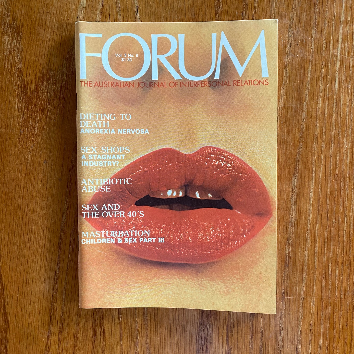 Forum: The Australian Journal of interpersonal Relations - V3#9