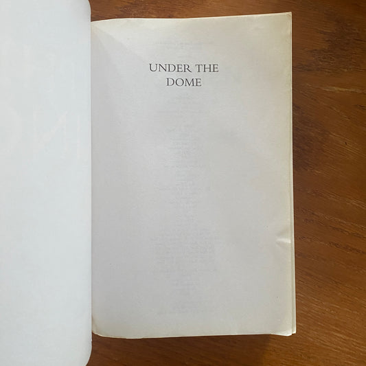 Under The Dome - Stephen King