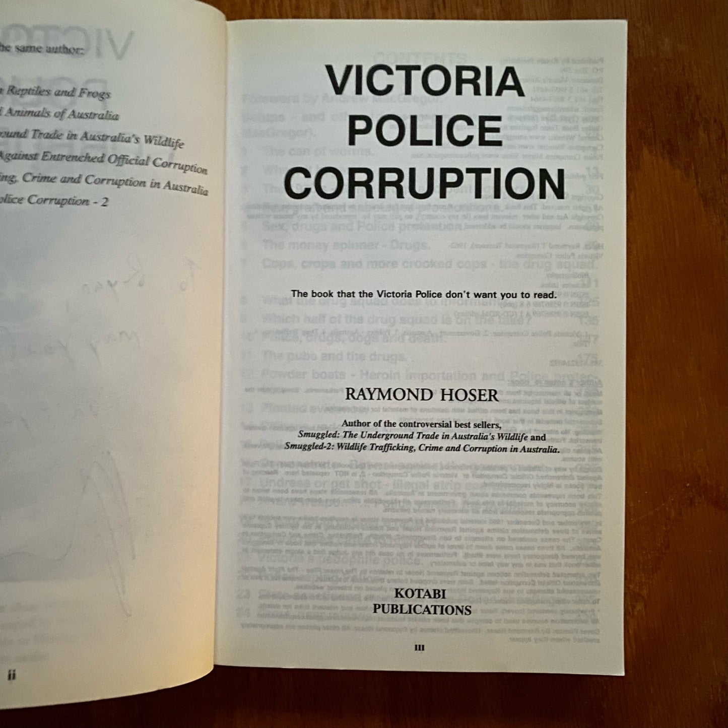 Victorian Police Corruption - Raymond Hoser