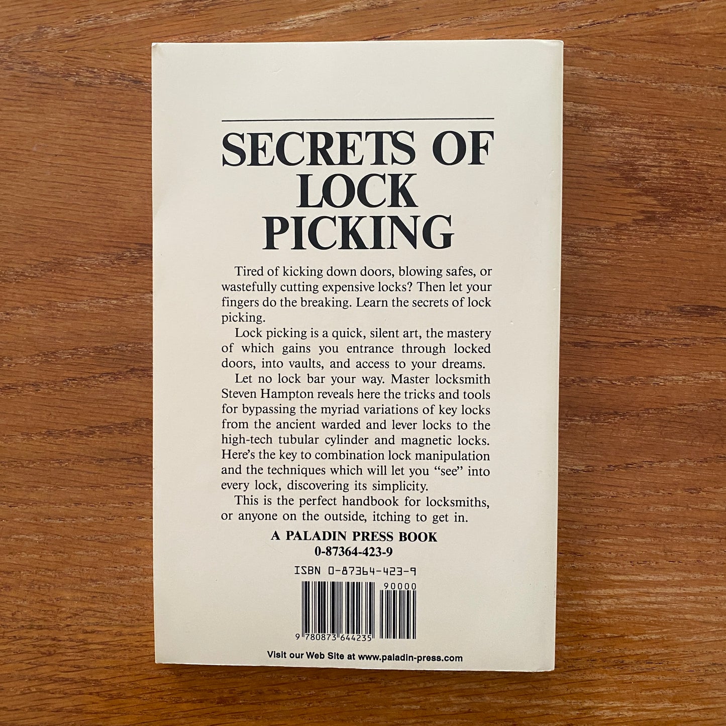Secrets Of Lock Picking - Steven Hampton