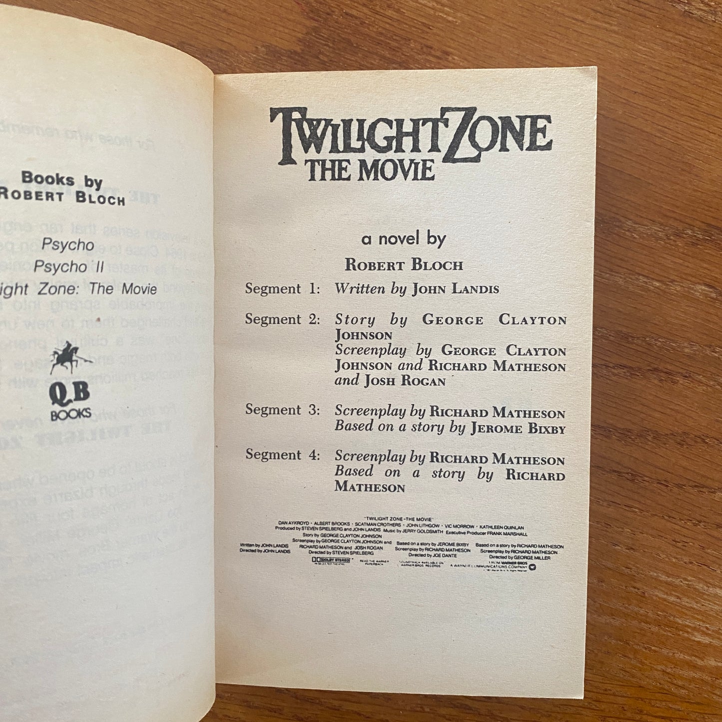 Twilight Zone The Movie  - Robert Bloch