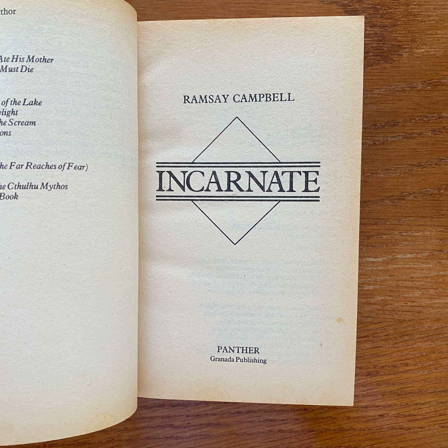 The Incarnate - Ramsey Campbell