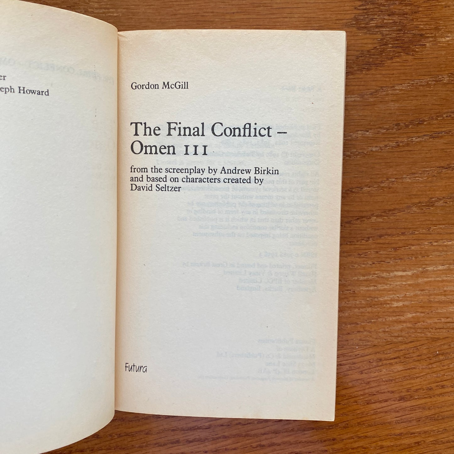 Omen: The Final Conflict - Gordon McGill