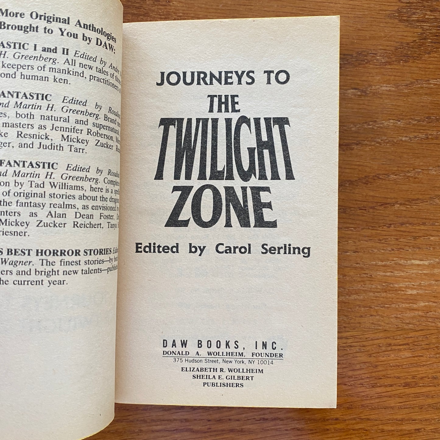 The Twilight Zone - Carol Serling