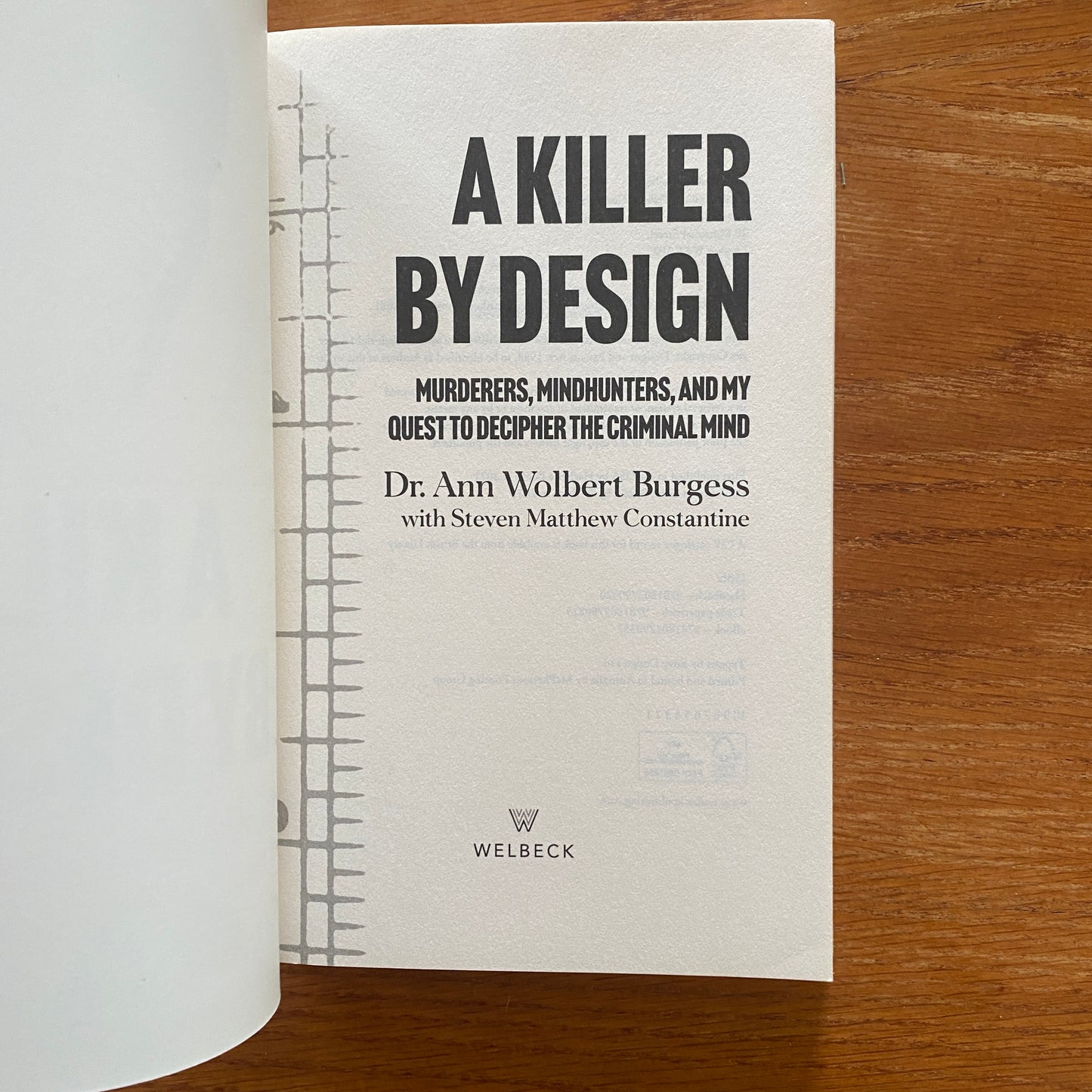 A Killer By Design - Dr Ann Wolbert Burgess