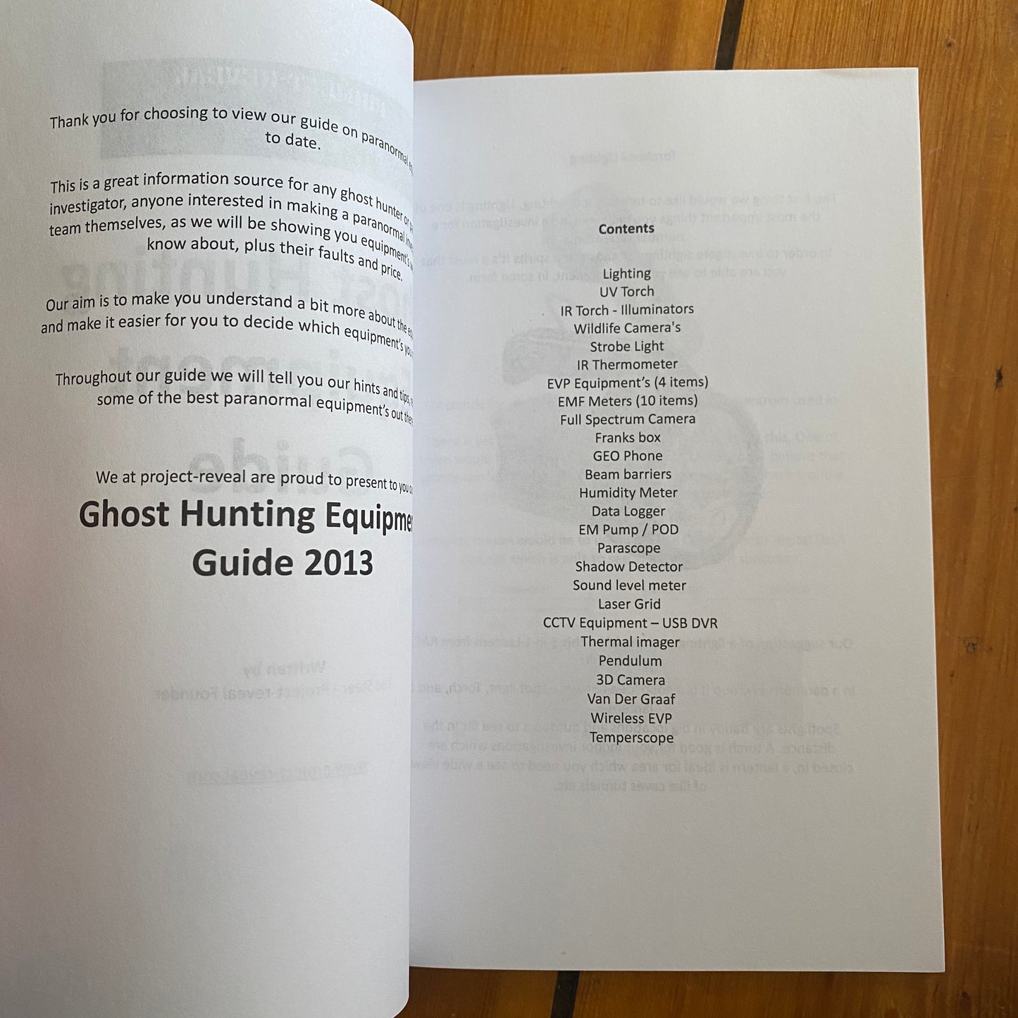Ghost Hunting Equipment Guide: The Paranormal Equipment Guide. by Project-reveal Lee Steer